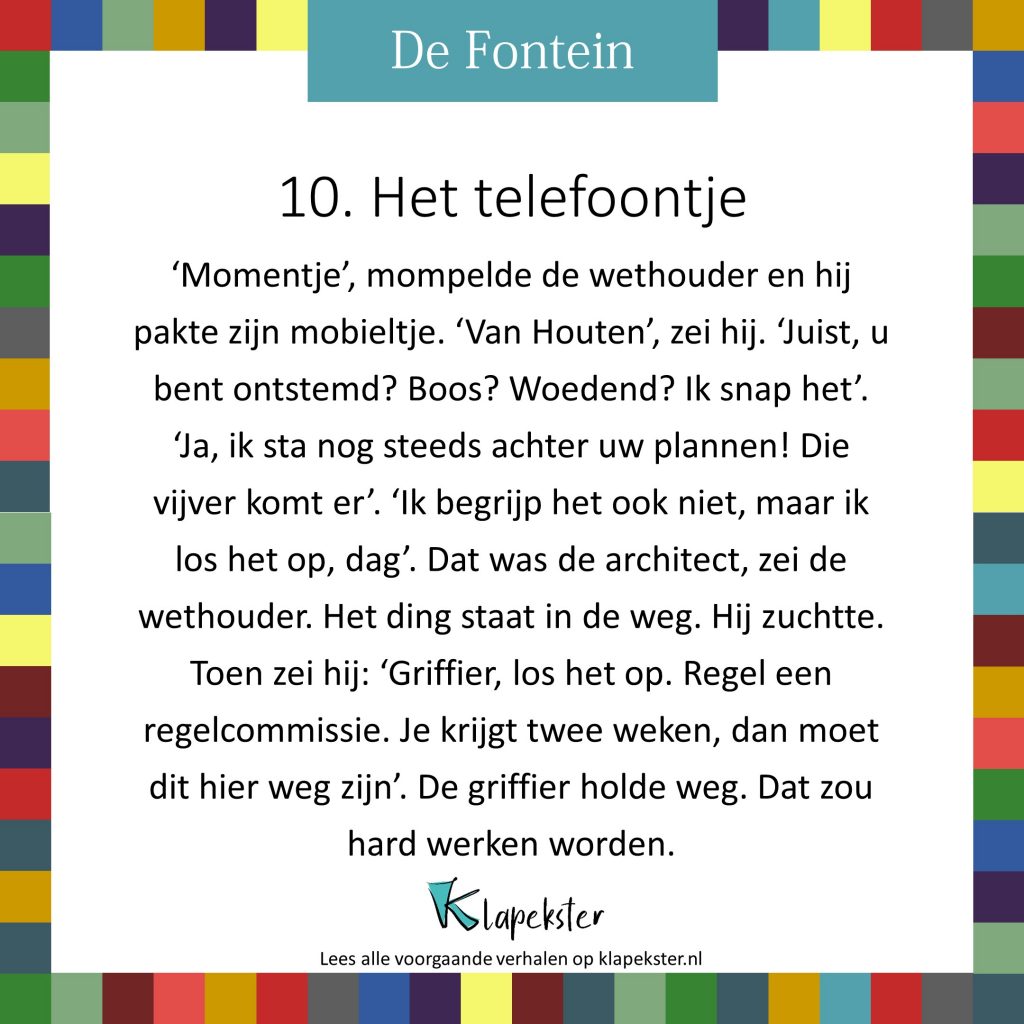 10 F - Het telefoontje